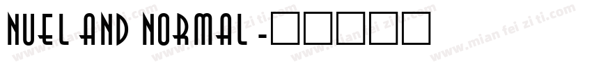 Nueland Normal字体转换